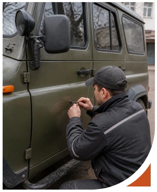 Профессиональное вскрытие автомобиля УАЗ без повреждений в Морозовске